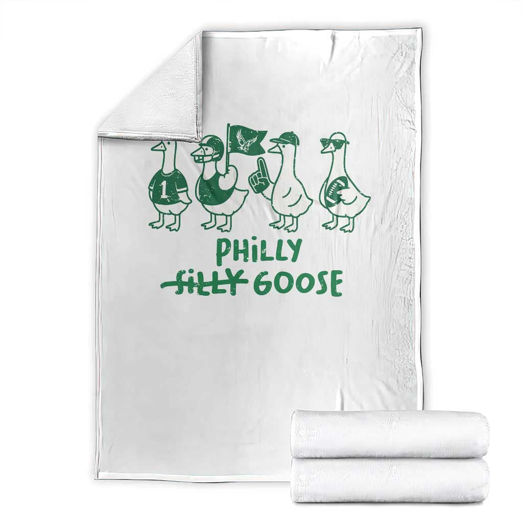 Philly Goose Throw Blanket Funny Philadelphia Football Fan Gear Silly Gooses - Wonder Print Shop