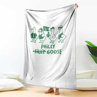 Philly Goose Throw Blanket Funny Philadelphia Football Fan Gear Silly Gooses - Wonder Print Shop