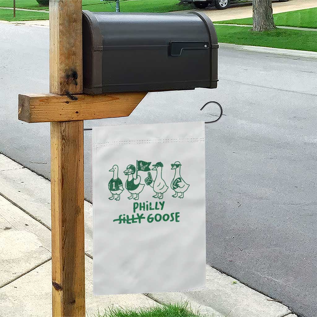 Philly Goose Garden Flag Funny Philadelphia Football Fan Gear Silly Gooses - Wonder Print Shop