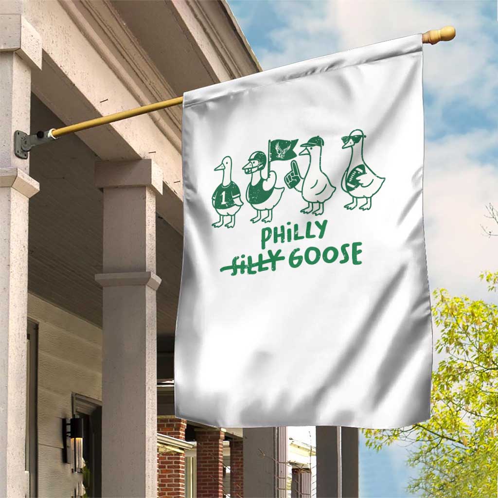 Philly Goose Garden Flag Funny Philadelphia Football Fan Gear Silly Gooses - Wonder Print Shop