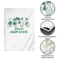 Philly Goose Garden Flag Funny Philadelphia Football Fan Gear Silly Gooses - Wonder Print Shop