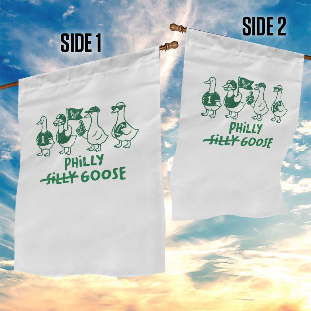 Philly Goose Garden Flag Funny Philadelphia Football Fan Gear Silly Gooses - Wonder Print Shop