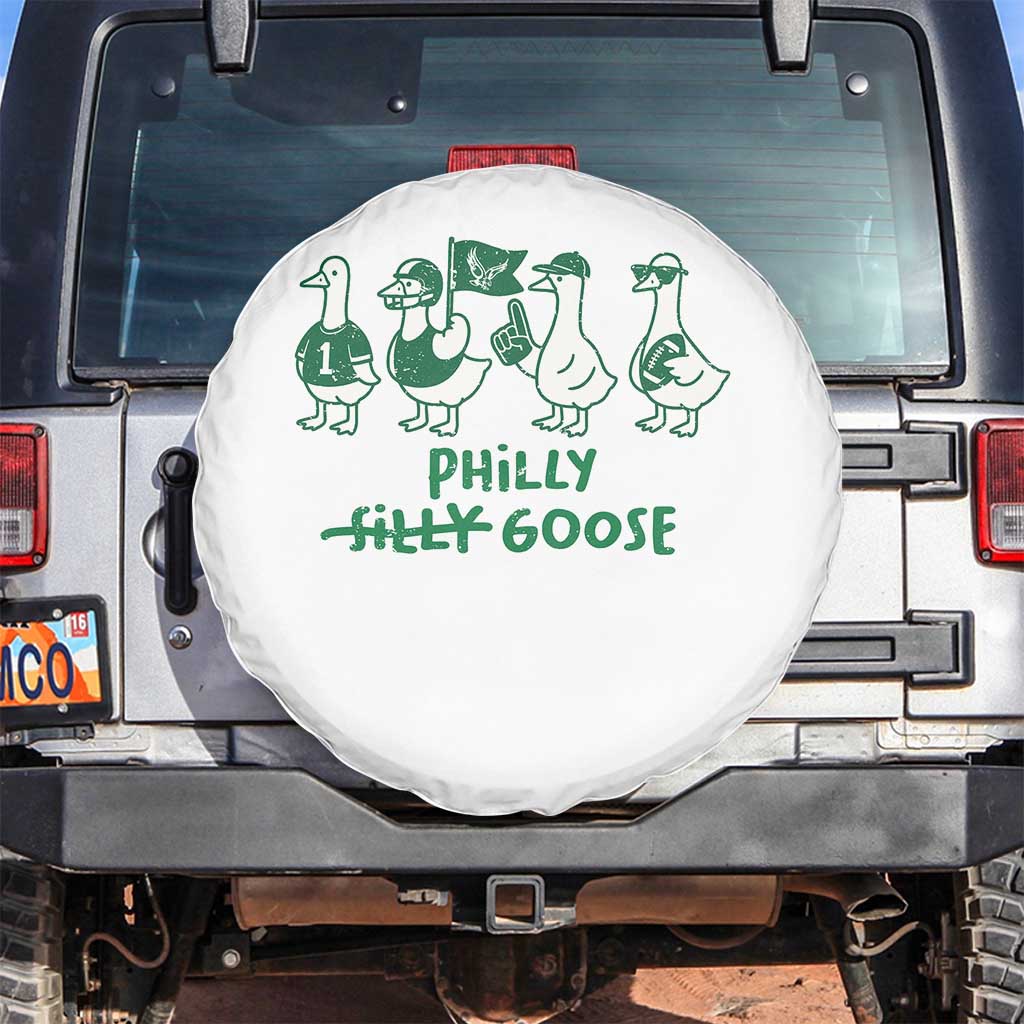 Philly Goose Spare Tire Cover Funny Philadelphia Football Fan Gear Silly Gooses - Wonder Print Shop
