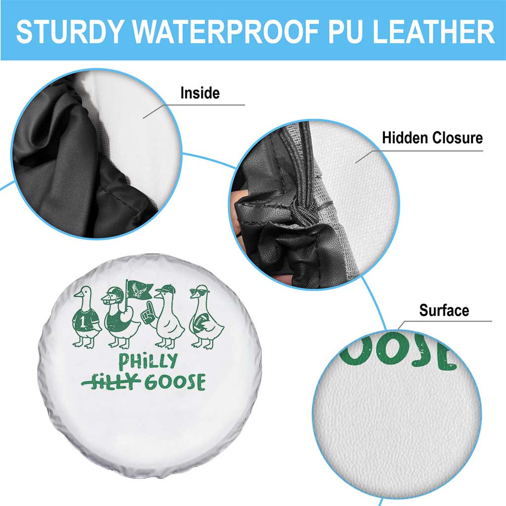 Philly Goose Spare Tire Cover Funny Philadelphia Football Fan Gear Silly Gooses - Wonder Print Shop