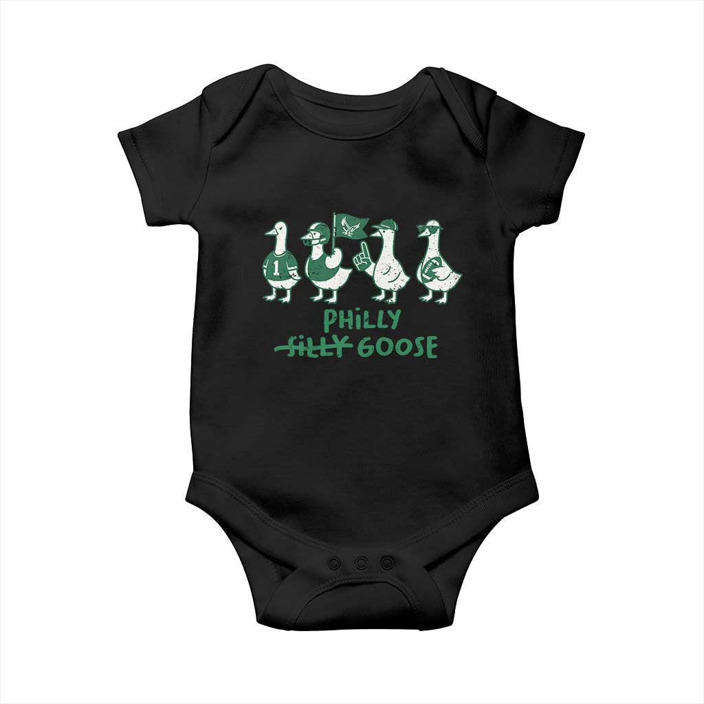 Philly Goose Baby Onesie Funny Philadelphia Football Fan Gear Silly Gooses - Wonder Print Shop