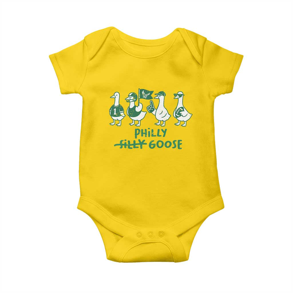 Philly Goose Baby Onesie Funny Philadelphia Football Fan Gear Silly Gooses - Wonder Print Shop