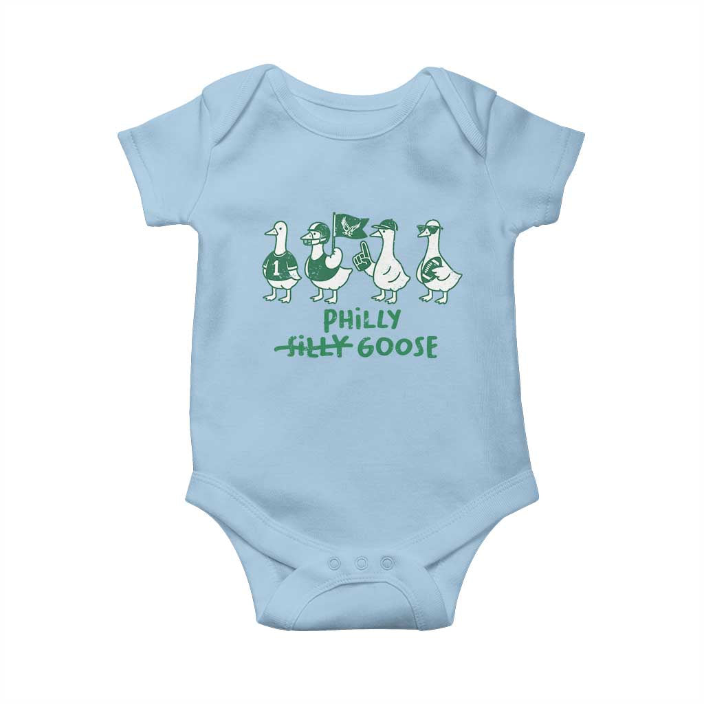 Philly Goose Baby Onesie Funny Philadelphia Football Fan Gear Silly Gooses - Wonder Print Shop