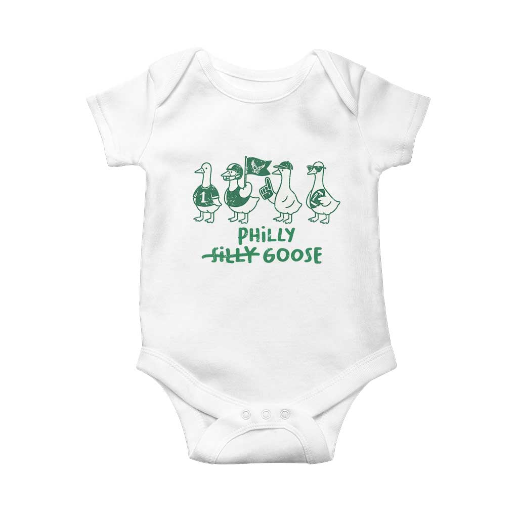 Philly Goose Baby Onesie Funny Philadelphia Football Fan Gear Silly Gooses - Wonder Print Shop