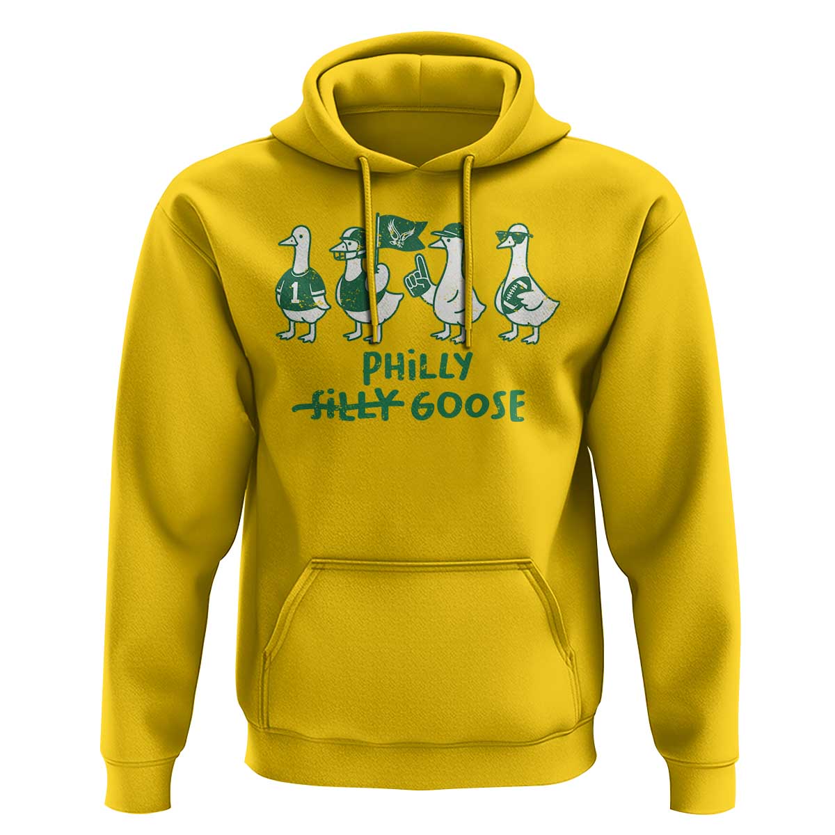 Philly Goose Hoodie Funny Philadelphia Football Fan Gear Silly Gooses - Wonder Print Shop
