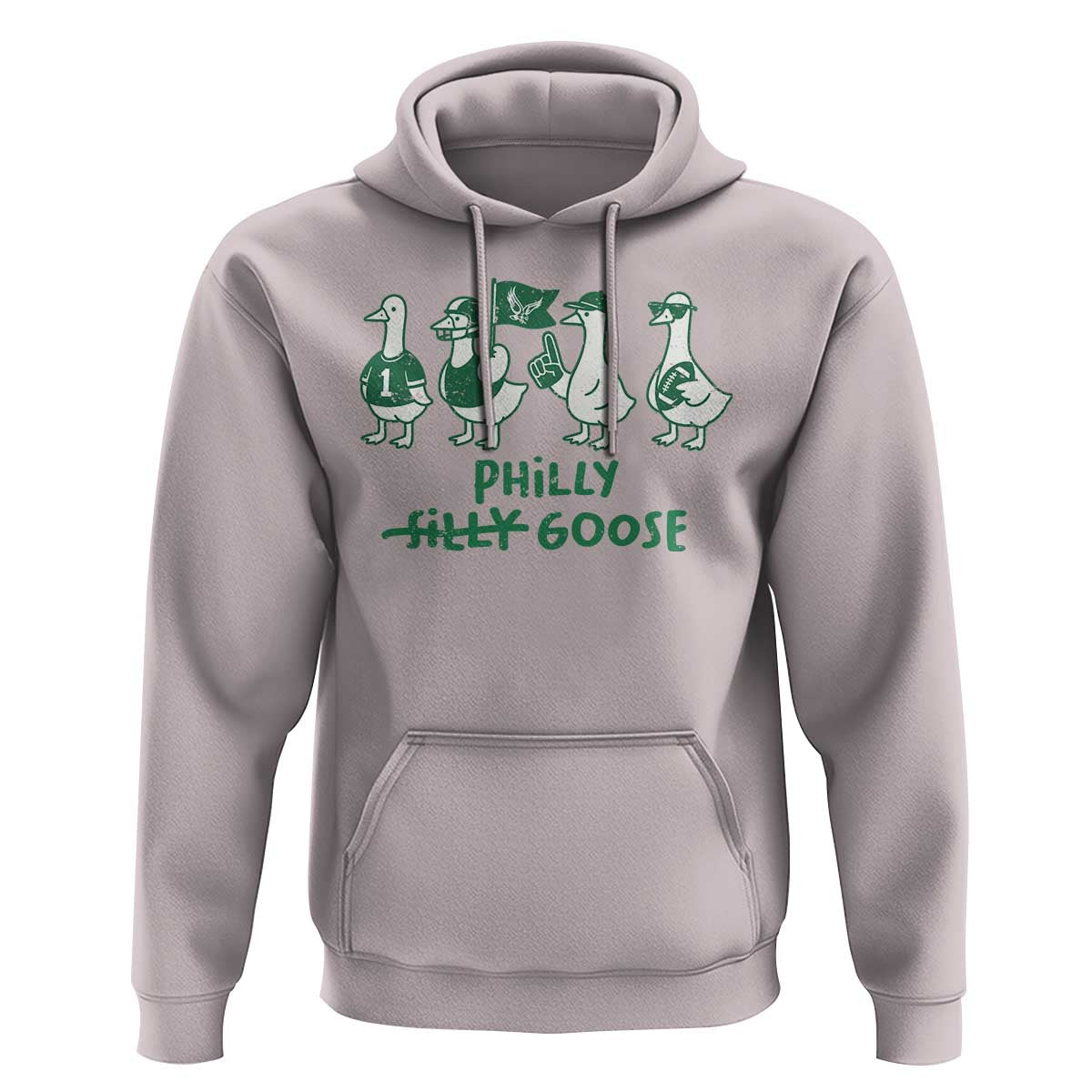 Philly Goose Hoodie Funny Philadelphia Football Fan Gear Silly Gooses - Wonder Print Shop
