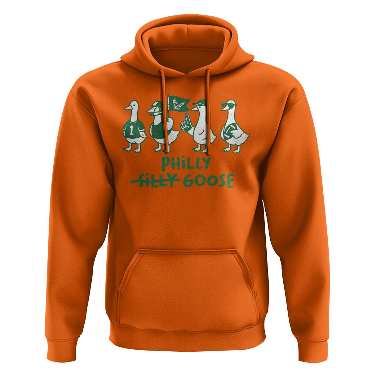 Philly Goose Hoodie Funny Philadelphia Football Fan Gear Silly Gooses - Wonder Print Shop