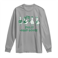 Philly Goose Long Sleeve Shirt Funny Philadelphia Football Fan Gear Silly Gooses - Wonder Print Shop