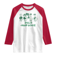 Philly Goose Raglan Shirt Funny Philadelphia Football Fan Gear Silly Gooses - Wonder Print Shop