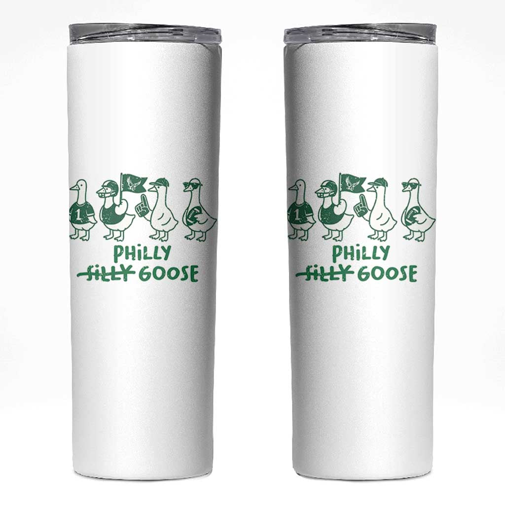 Philly Goose Skinny Tumbler Funny Philadelphia Football Fan Gear Silly Gooses - Wonder Print Shop