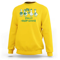 Philly Goose Sweatshirt Funny Philadelphia Football Fan Gear Silly Gooses - Wonder Print Shop