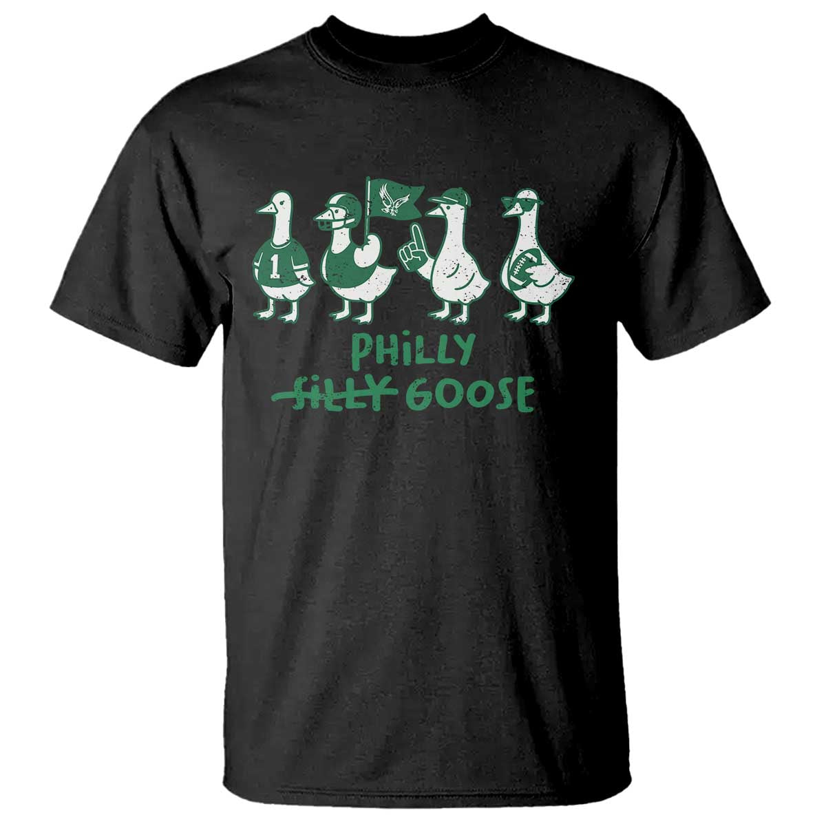 Philly Goose T Shirt Funny Philadelphia Football Fan Gear Silly Gooses - Wonder Print Shop