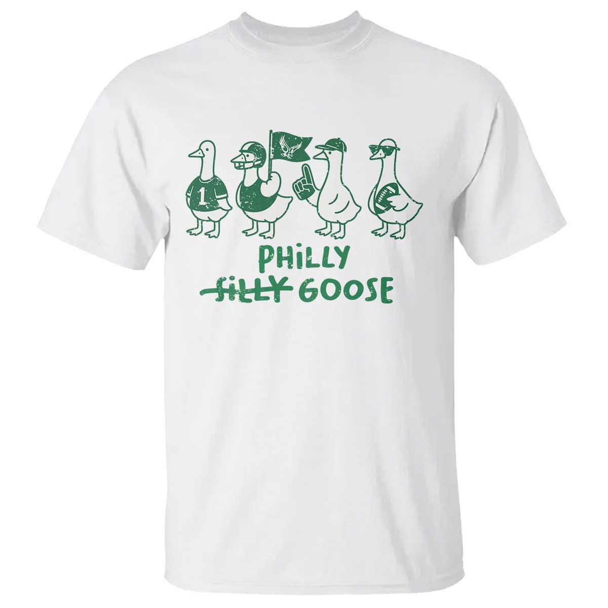 Philly Goose T Shirt Funny Philadelphia Football Fan Gear Silly Gooses - Wonder Print Shop