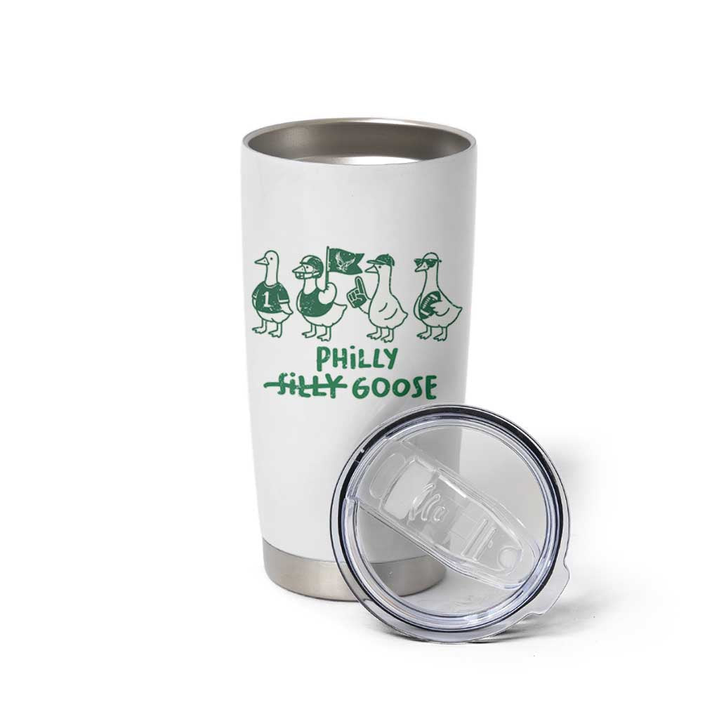 Philly Goose Tumbler Cup Funny Philadelphia Football Fan Gear Silly Gooses - Wonder Print Shop