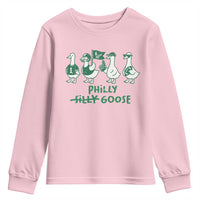 Philly Goose Youth Sweatshirt Funny Philadelphia Football Fan Gear Silly Gooses - Wonder Print Shop