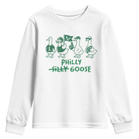 Philly Goose Youth Sweatshirt Funny Philadelphia Football Fan Gear Silly Gooses - Wonder Print Shop