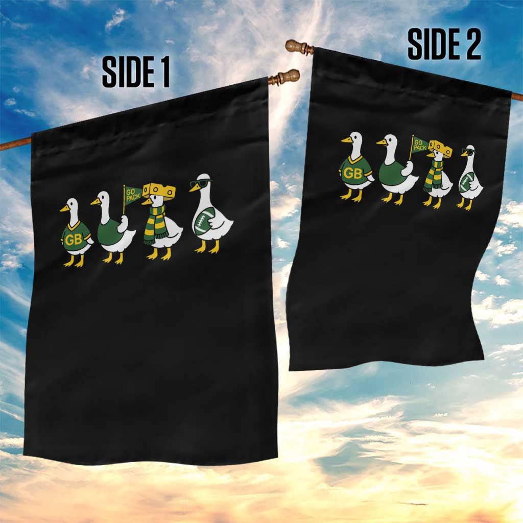 Vintage Green Bay Goose Garden Flag Funny Silly Gooses Football - Wonder Print Shop