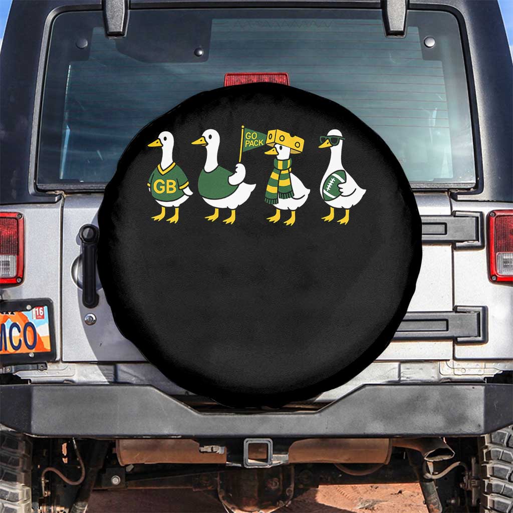Vintage Green Bay Goose Spare Tire Cover Funny Silly Gooses Football - Wonder Print Shop