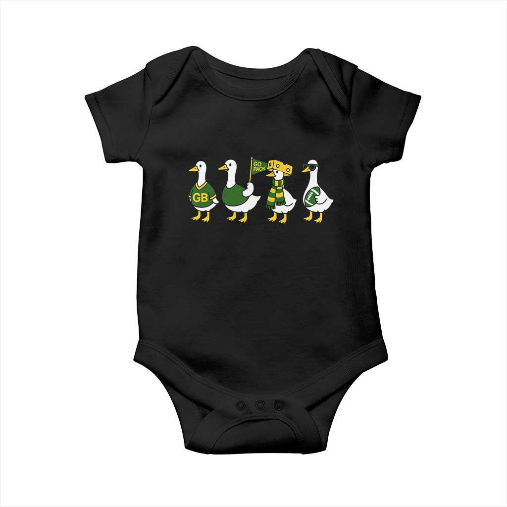 Vintage Green Bay Goose Baby Onesie Funny Silly Gooses Football - Wonder Print Shop