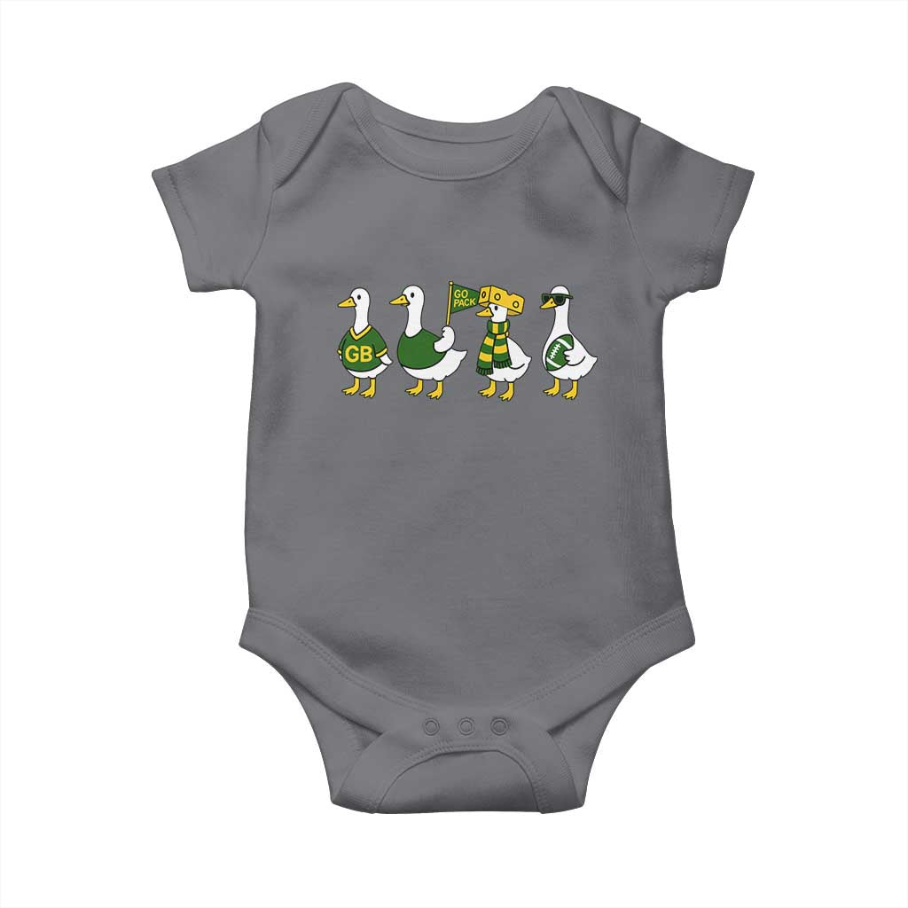 Vintage Green Bay Goose Baby Onesie Funny Silly Gooses Football - Wonder Print Shop