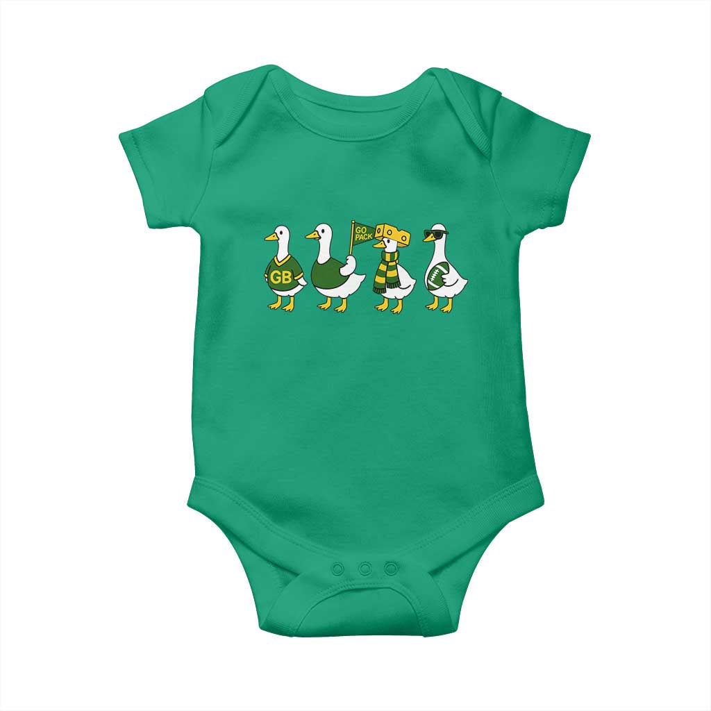 Vintage Green Bay Goose Baby Onesie Funny Silly Gooses Football - Wonder Print Shop
