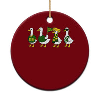 Vintage Green Bay Goose Ceramic Ornament Funny Silly Gooses Football - Wonder Print Shop