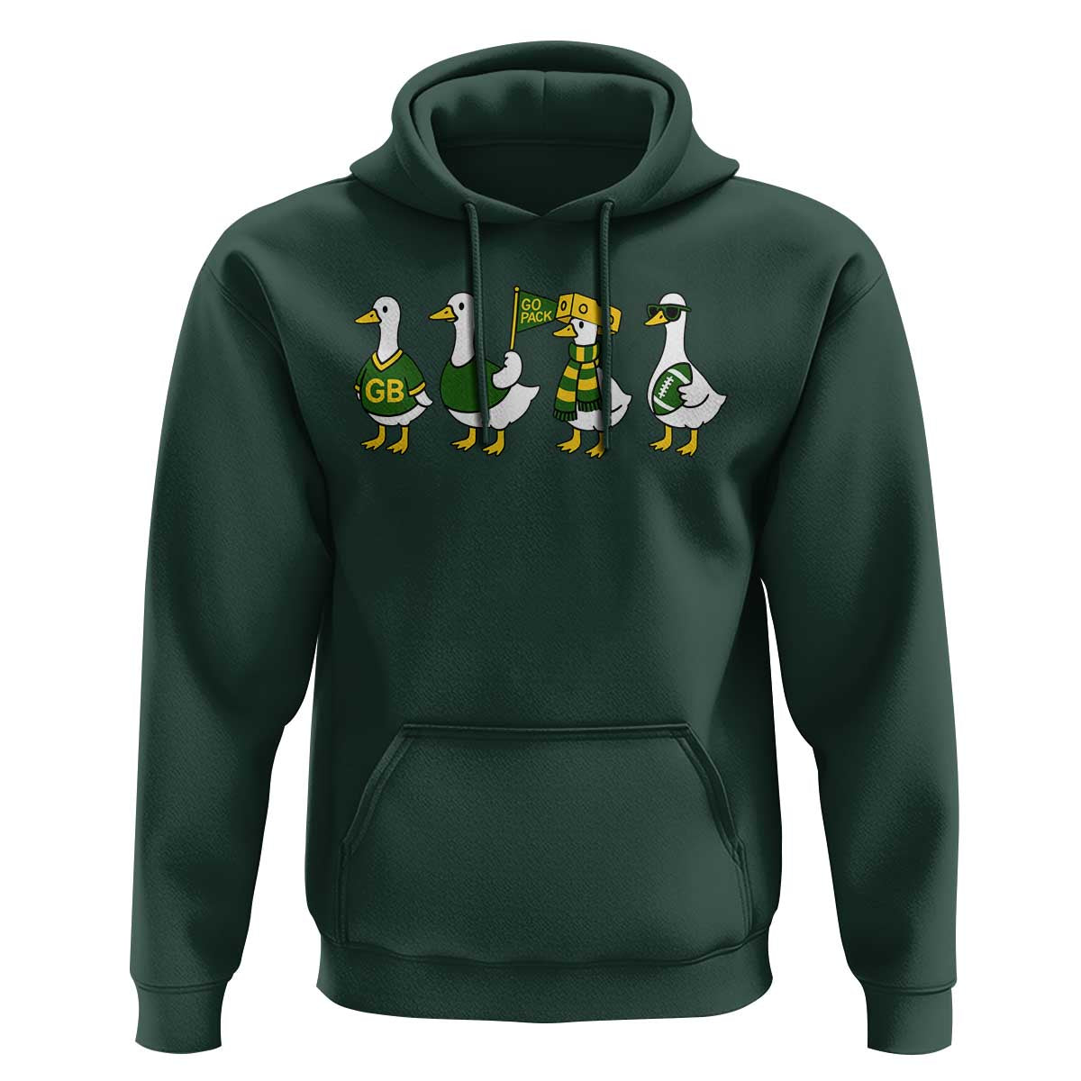 Vintage Green Bay Goose Hoodie Funny Silly Gooses Football - Wonder Print Shop