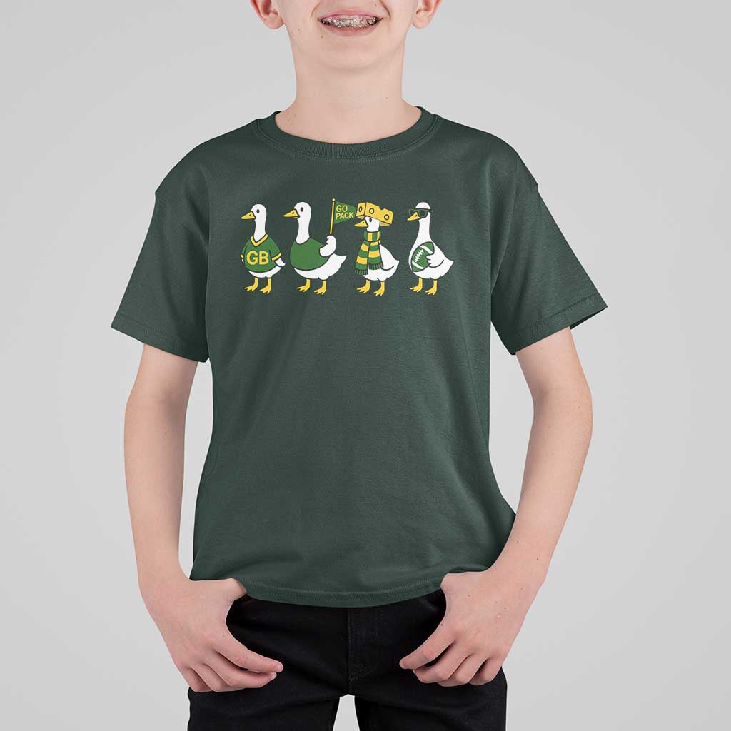 Vintage Green Bay Goose T Shirt For Kid Funny Silly Gooses Football - Wonder Print Shop