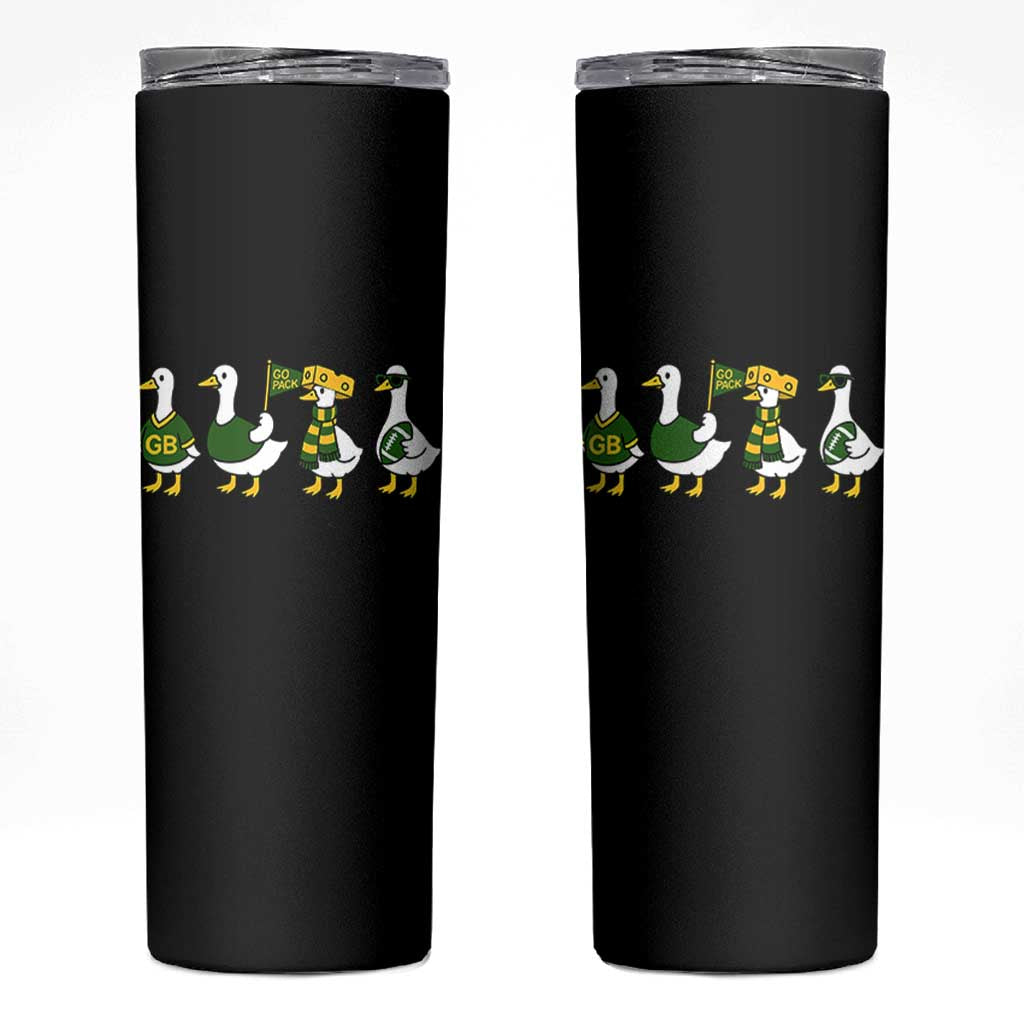 Vintage Green Bay Goose Skinny Tumbler Funny Silly Gooses Football - Wonder Print Shop