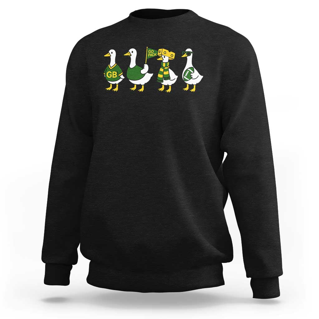 Vintage Green Bay Goose Sweatshirt Funny Silly Gooses Football - Wonder Print Shop