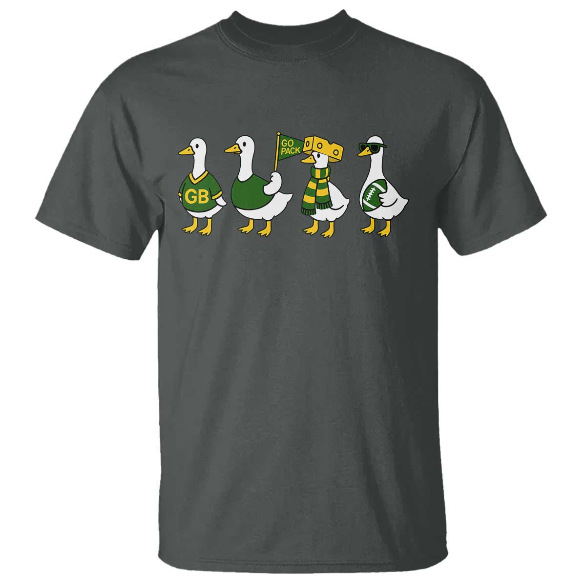 Vintage Green Bay Goose T Shirt Funny Silly Gooses Football - Wonder Print Shop