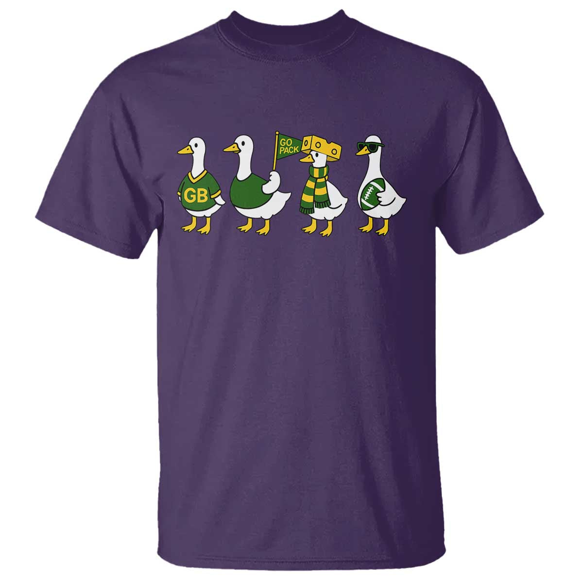 Vintage Green Bay Goose T Shirt Funny Silly Gooses Football - Wonder Print Shop