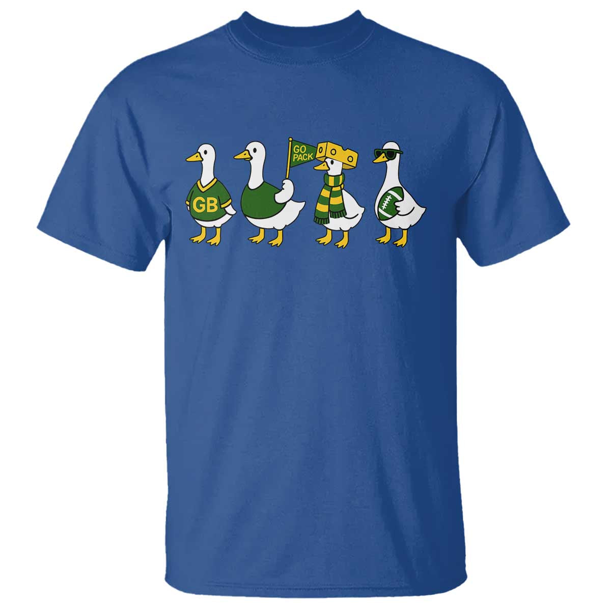 Vintage Green Bay Goose T Shirt Funny Silly Gooses Football - Wonder Print Shop