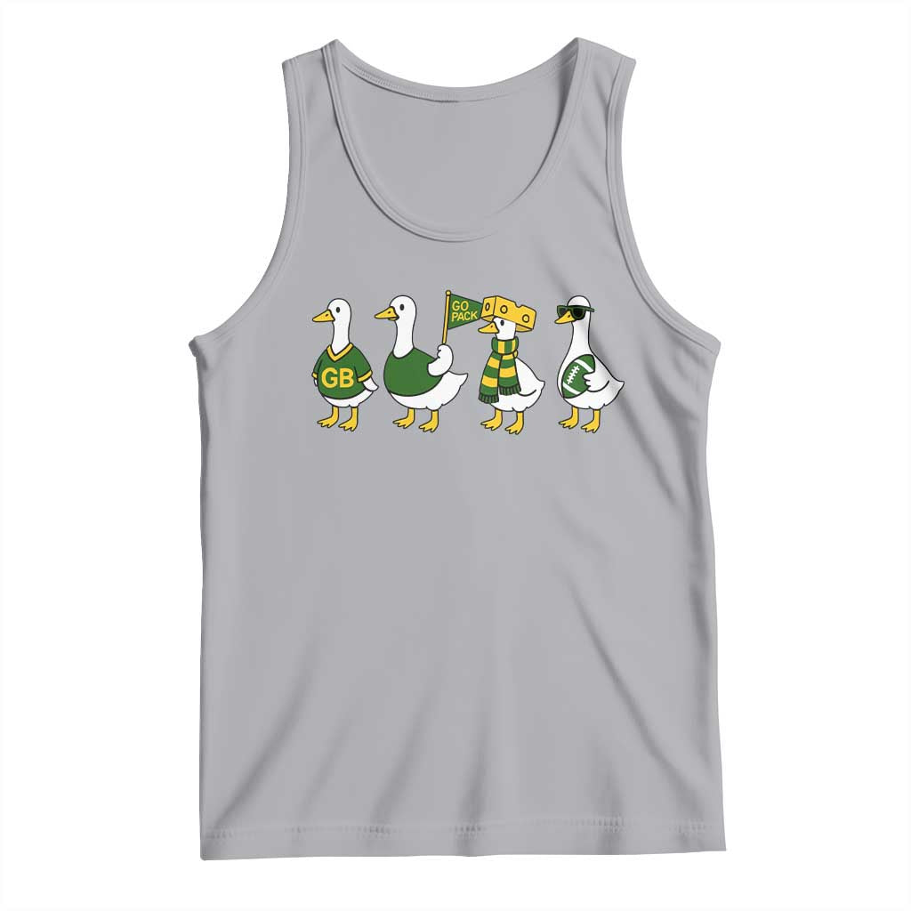 Vintage Green Bay Goose Tank Top Funny Silly Gooses Football - Wonder Print Shop