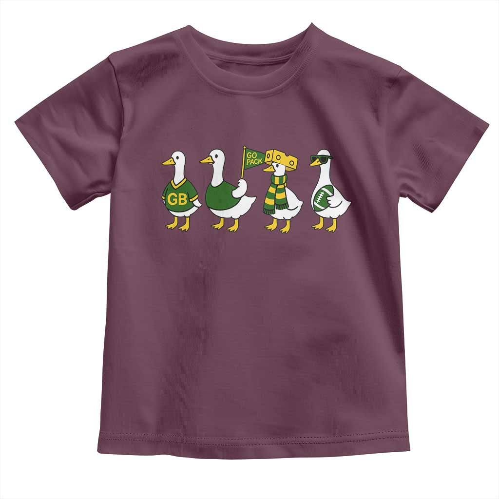 Vintage Green Bay Goose Toddler T Shirt Funny Silly Gooses Football - Wonder Print Shop