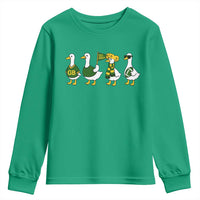 Vintage Green Bay Goose Youth Sweatshirt Funny Silly Gooses Football - Wonder Print Shop
