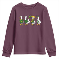 Vintage Green Bay Goose Youth Sweatshirt Funny Silly Gooses Football - Wonder Print Shop
