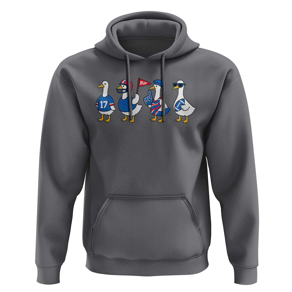Buffalo Goose Hoodie Funny Bills Fan Silly Gooses - Wonder Print Shop