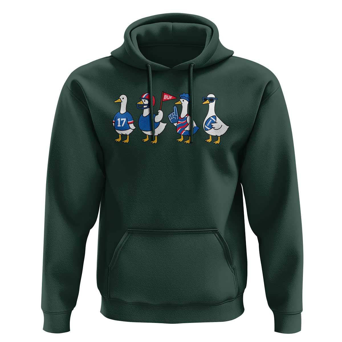 Buffalo Goose Hoodie Funny Bills Fan Silly Gooses - Wonder Print Shop