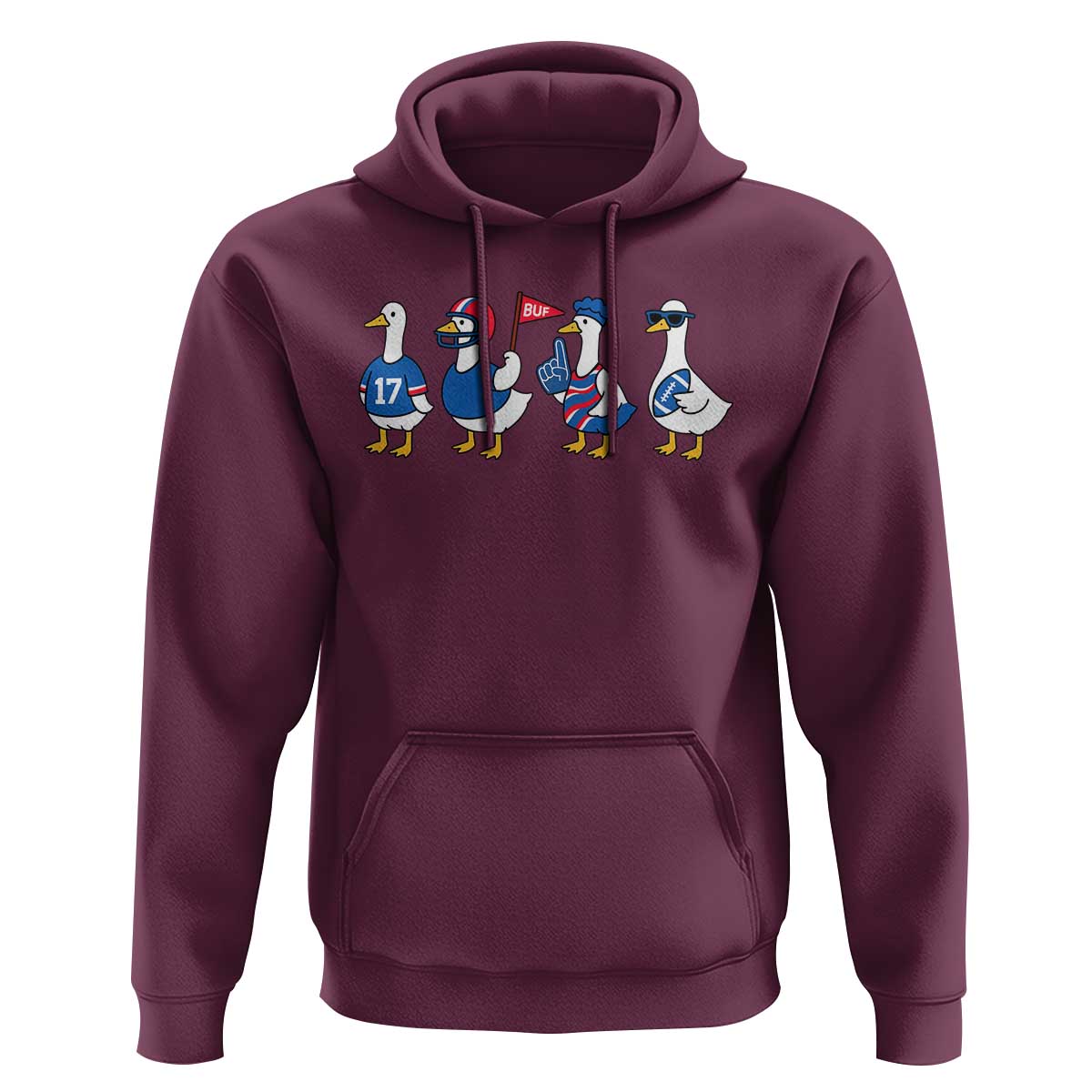 Buffalo Goose Hoodie Funny Bills Fan Silly Gooses - Wonder Print Shop