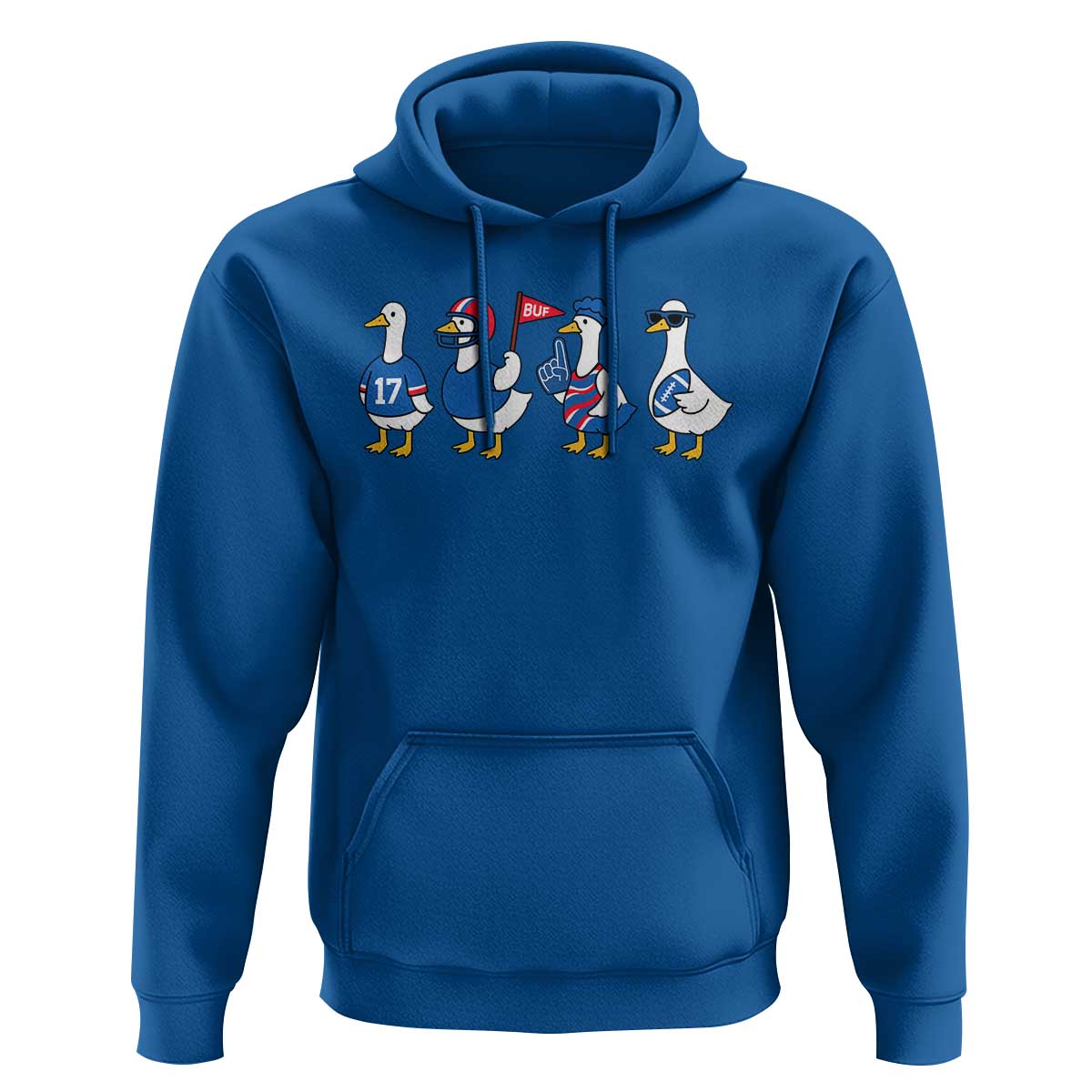 Buffalo Goose Hoodie Funny Bills Fan Silly Gooses - Wonder Print Shop