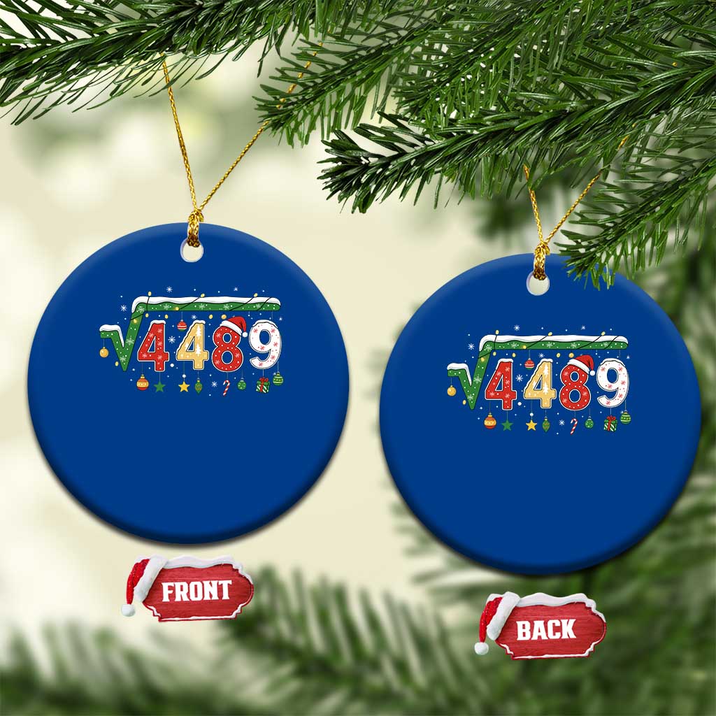 Math 67 Meme Funny Six Seven Funny Christmas Ceramic Ornament Funny Math Teacher Teen Slang Boys Kids Xmas Pajamas - Wonder Print Shop
