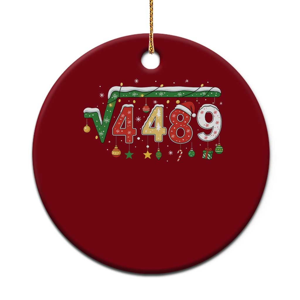 Math 67 Meme Funny Six Seven Funny Christmas Ceramic Ornament Funny Math Teacher Teen Slang Boys Kids Xmas Pajamas - Wonder Print Shop