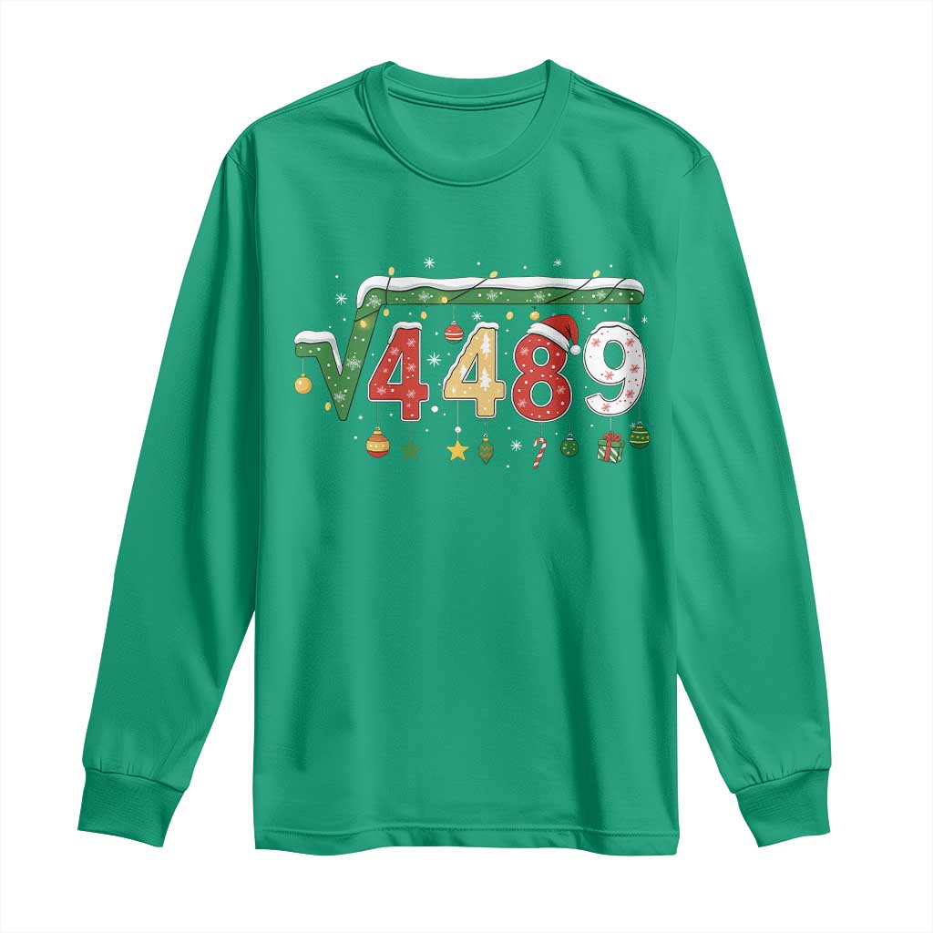 Math 67 Meme Funny Six Seven Funny Christmas Long Sleeve Shirt Funny Math Teacher Teen Slang Boys Kids Xmas Pajamas - Wonder Print Shop