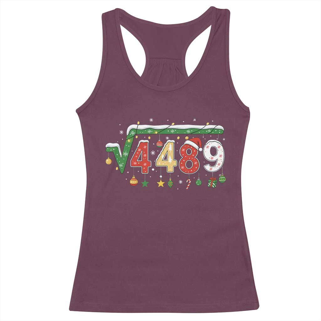 Math 67 Meme Funny Six Seven Funny Christmas Racerback Tank Top Funny Math Teacher Teen Slang Boys Kids Xmas Pajamas - Wonder Print Shop