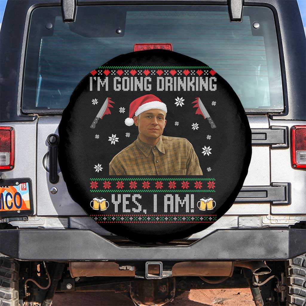 Charlie Hunnam Ed Gein Ugly Christmas Spare Tire Cover Monster Movie I'm Going Drinking - Wonder Print Shop